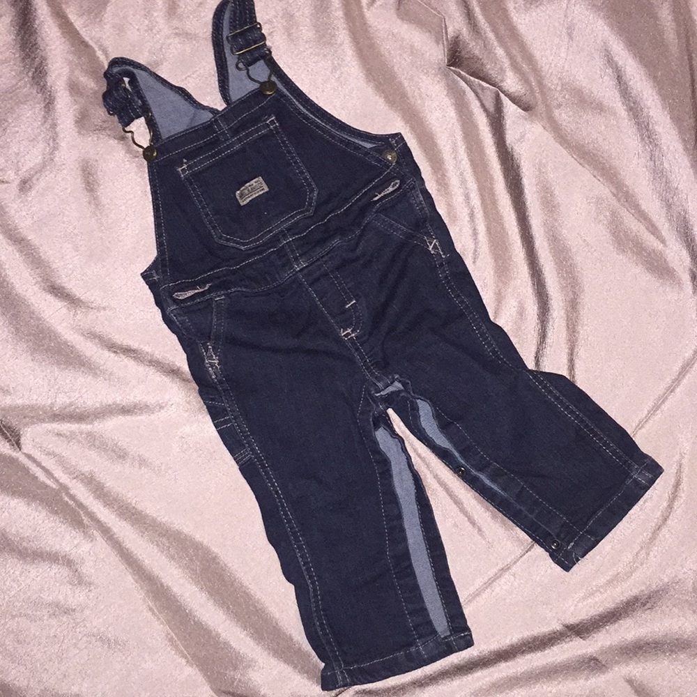 12 month blue jean overalls